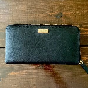 Black Leather Kate Spade Wallet